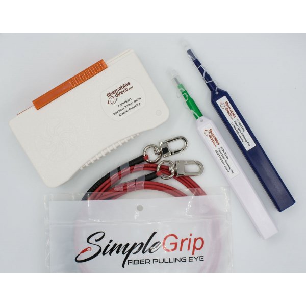 Project Pack - Spotless II, Smart-Click LC & SC Cleaning Pens, 2x Fiber Pull Eyes