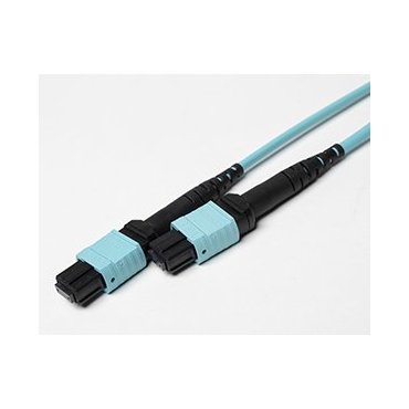 OM4 MTP/MPO to MTP/MPO 12 Strand Multi-Fiber Patch Cable 100G