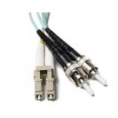 OM3 LC-ST 10Gb 50/125 Multimode Duplex Fiber Cable