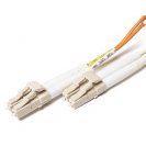 OM2 LC LC Plenum Duplex Fiber Patch Cable 50/125 Multimode