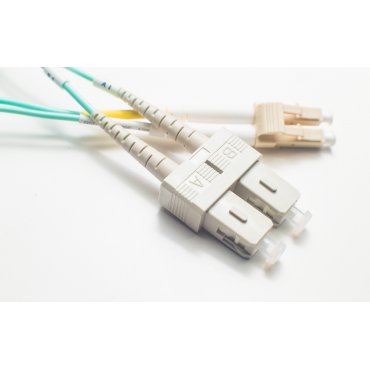 OM3 LC-SC 10Gb 50/125 Multimode Duplex Fiber Cable