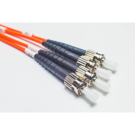 OM1 ST ST Duplex Fiber Patch Cables 62.5/125 Multimode Jumper Cords.