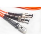 OM1 MTRJ-ST 62.5/125 Multimode Duplex Fiber Cable