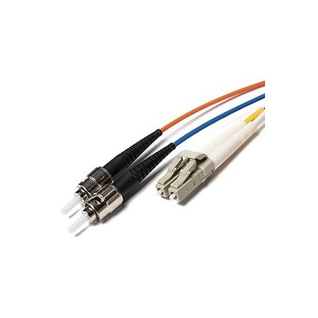 OS2 LC ST Indoor/Outdoor Duplex Fiber Patch Cables, 9/125 Singlemode