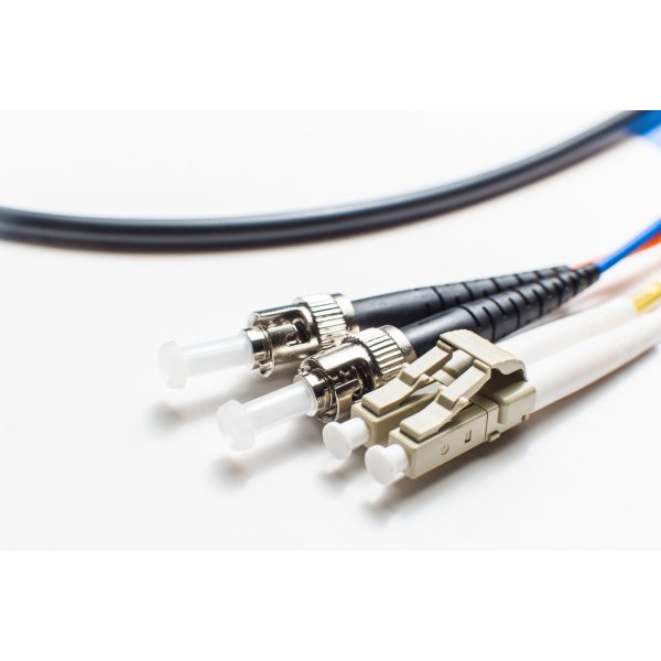 OM3 LC ST In/Outdoor Duplex Fiber Patch Cable 10G Multimode 50/125