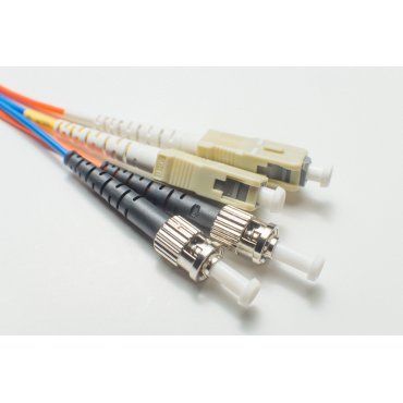 OM4 SC ST In/Outdoor Duplex Fiber Patch Cable 100G Multimode 50/125