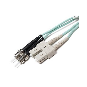 OM3 SC ST Plenum Duplex Fiber Patch Cable 10G Multimode 50/125