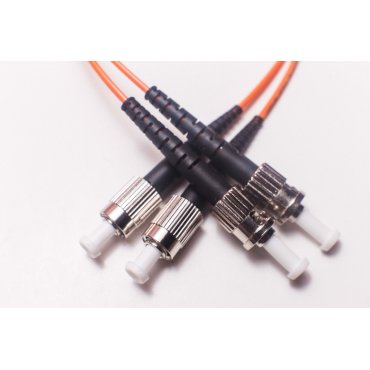 Cordon fibre optique duplex Multimode OM1 ST/SC 62.5/125 couleur