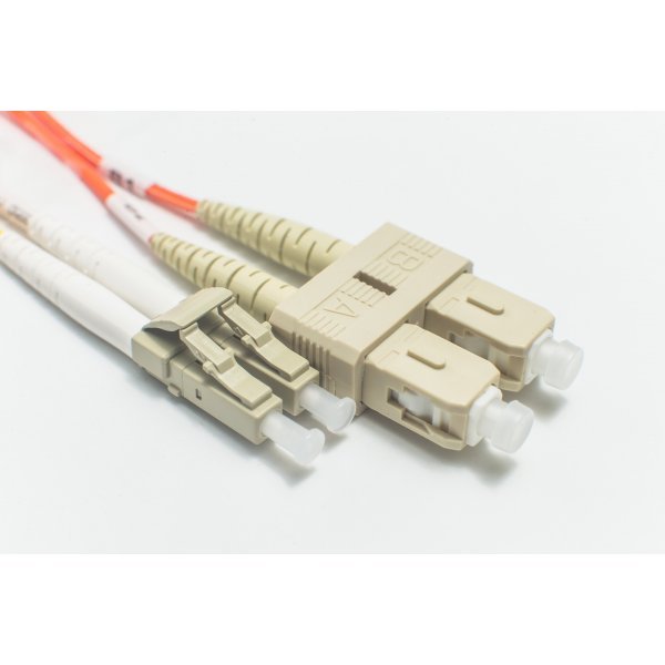 OM2 LC/SC 50/125 Multimode Duplex Fiber Optic Patch Cable om2lcsc50125