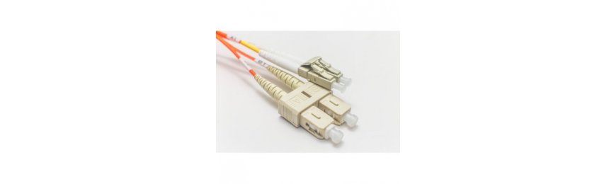 SC Fiber Cables - Singlemode, Multimode SC Duplex Fiber Connector Patch Cables